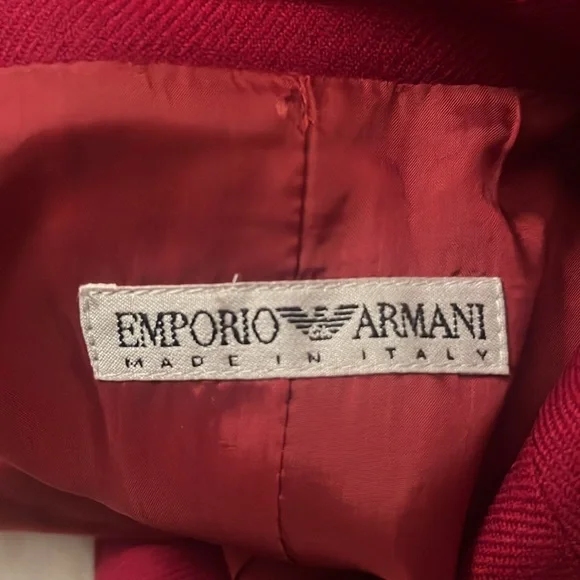 Emporio Armani Red Blazer size S - Picture 10 of 13